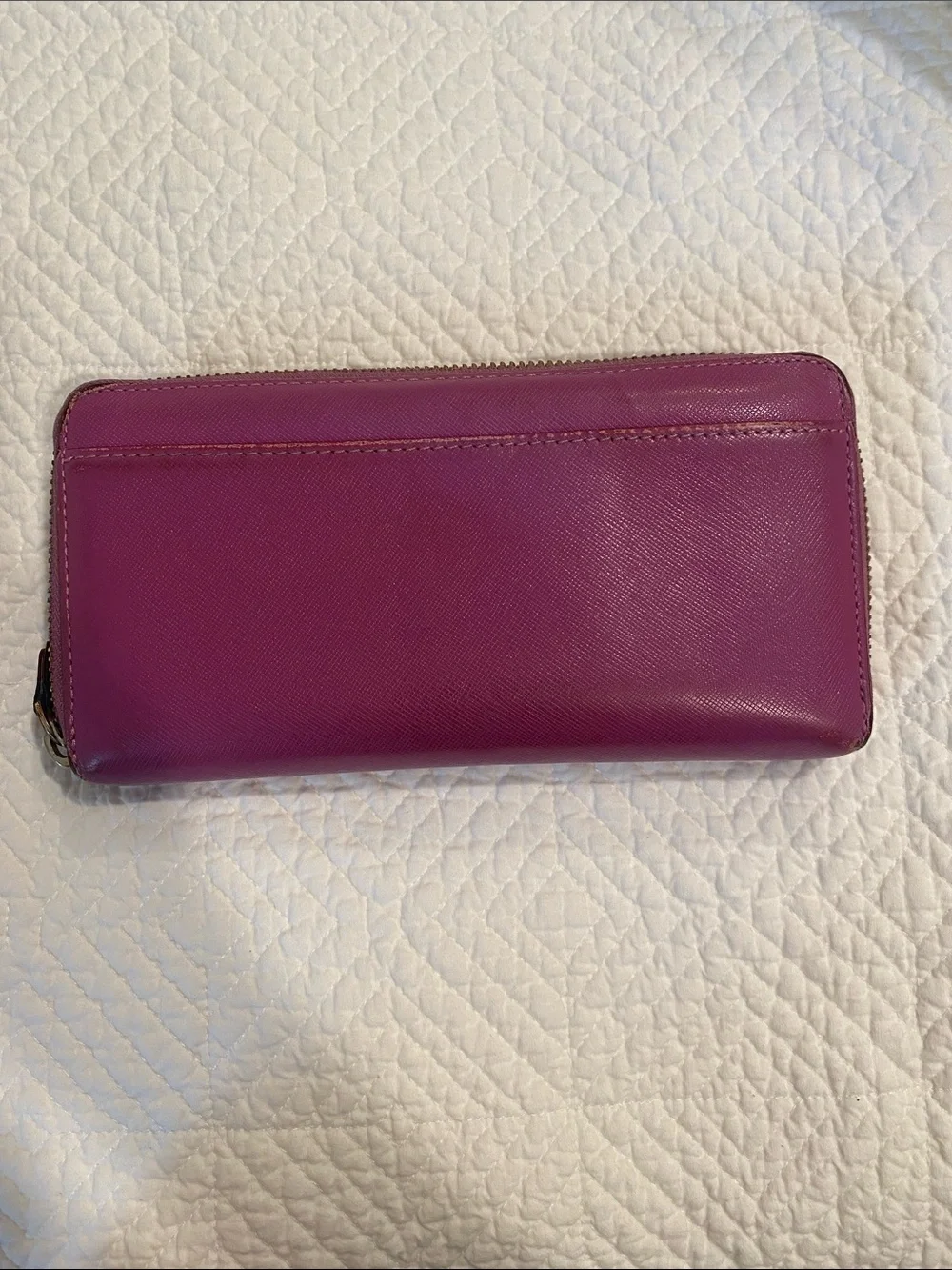 kate spade New York Purple Zip Wallet with Gold Logo
